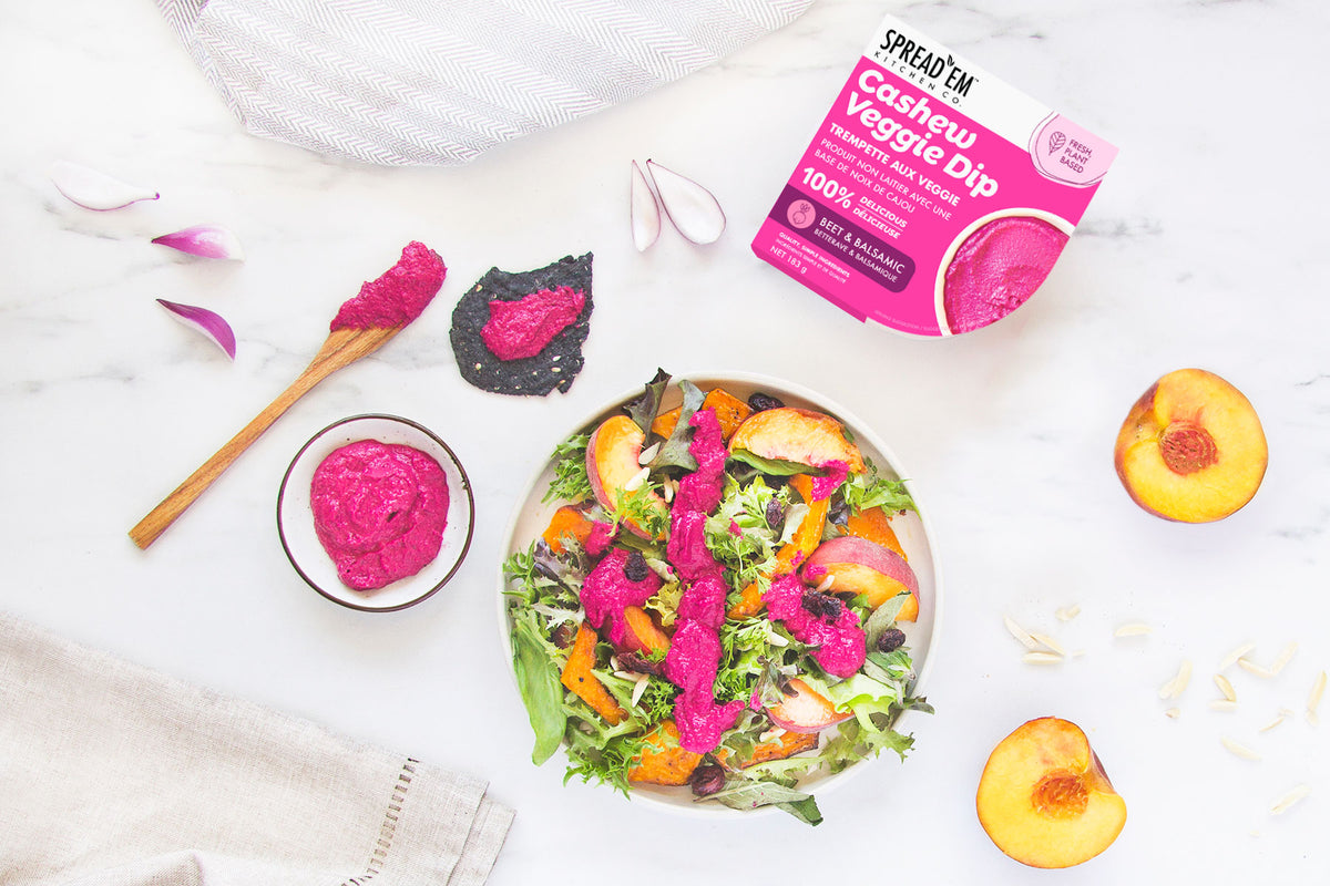 Balsamic Beet And Roasted Butternut Salad With Peach &ndash; MILLSIE