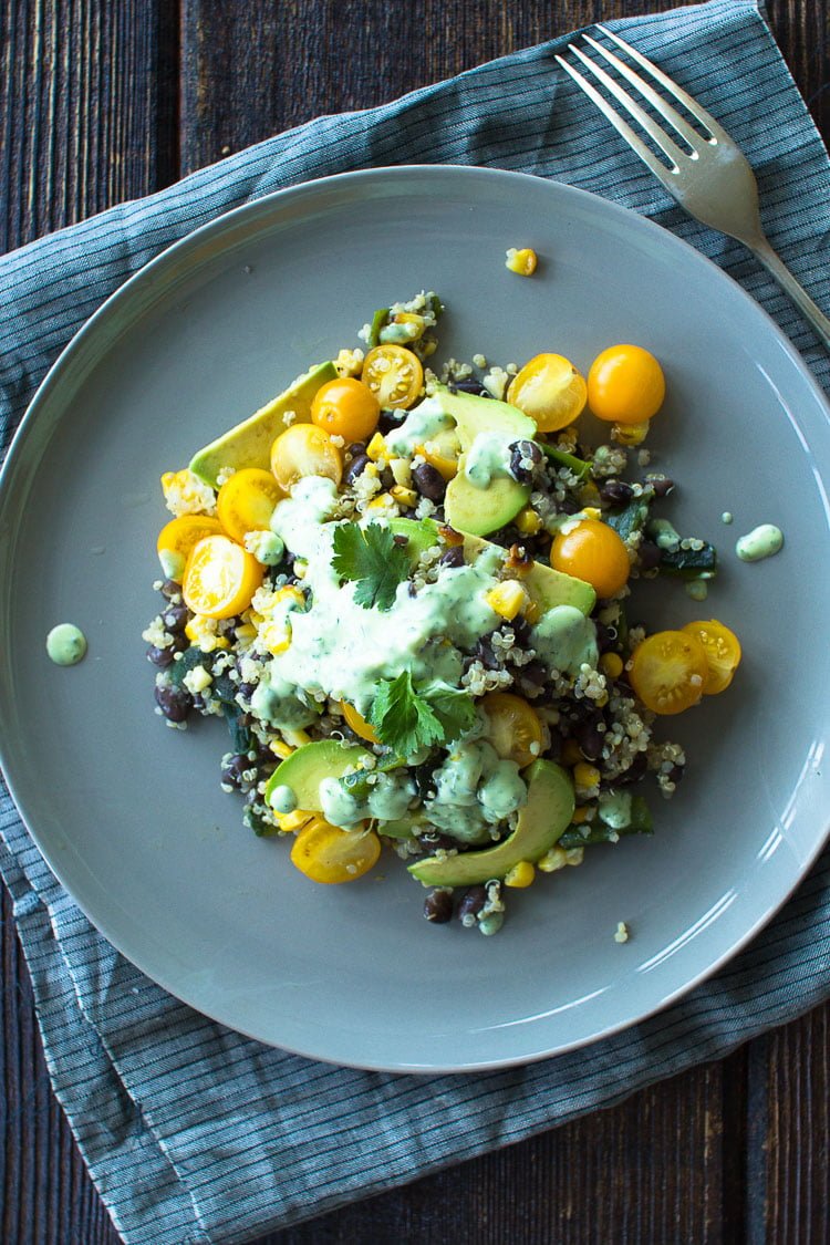 Black Bean Grilled Corn Salad