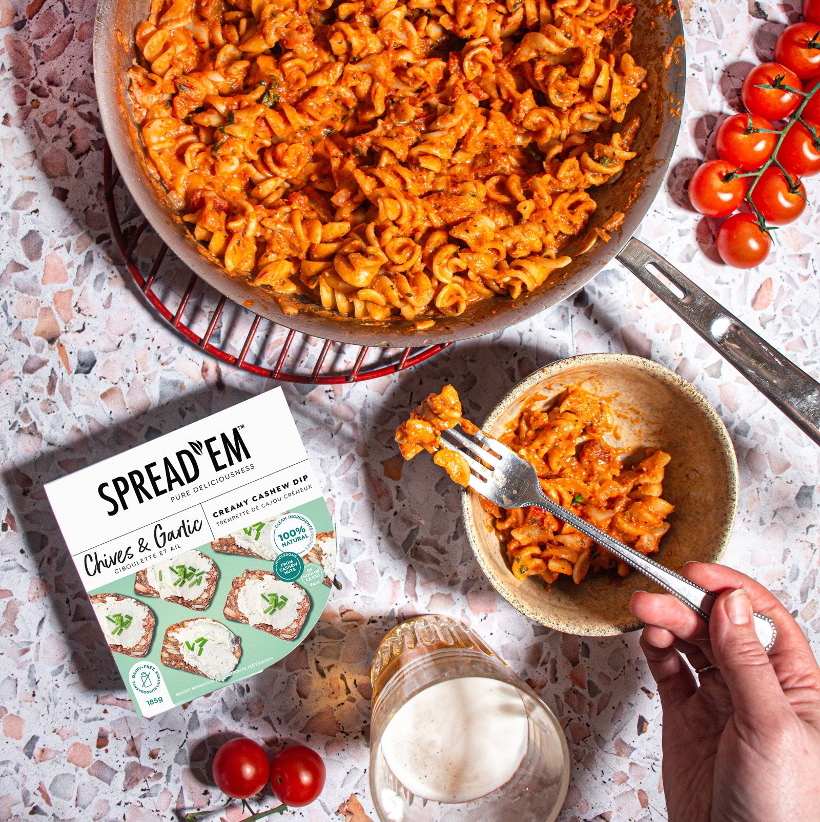 Quick and creamy pasta