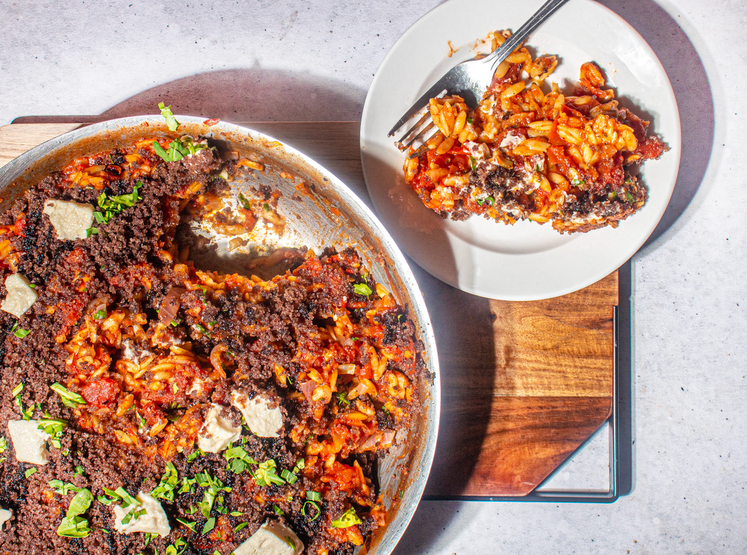 Balsamic Tomato Orzo Dish