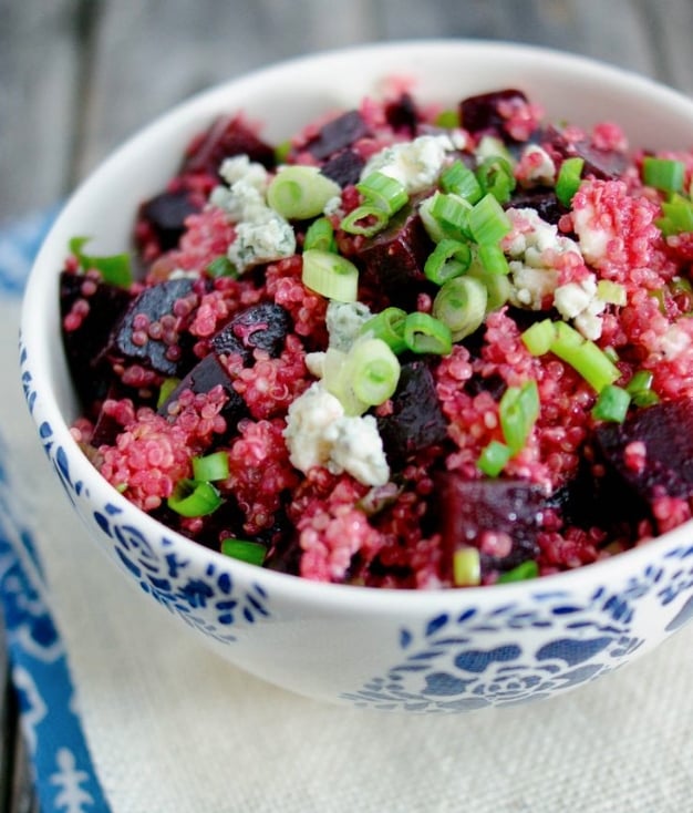 Quinoa Beet Dip Salad