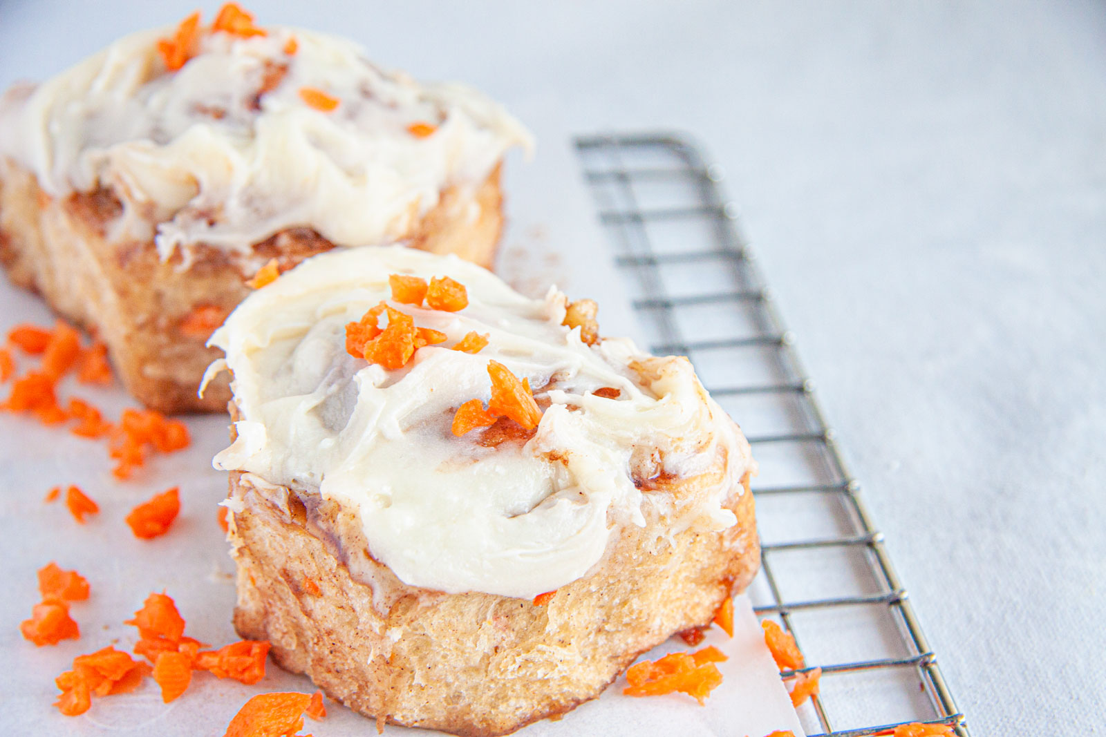 Vegan Carrot Cake Cinnamon Rolls