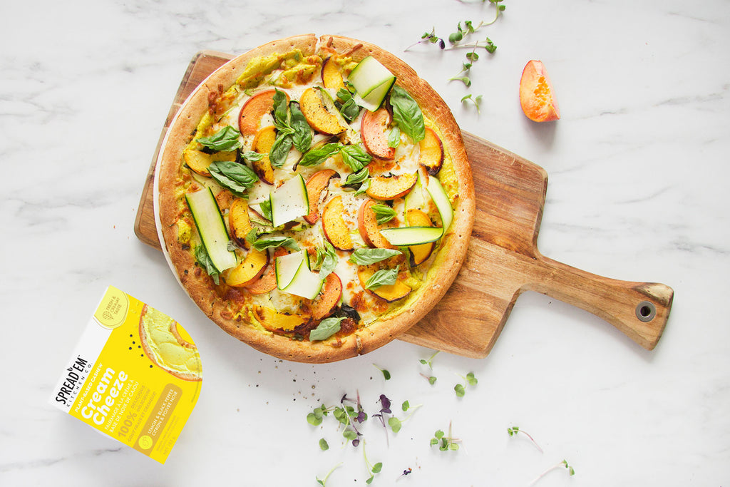 Peach And Lemon Pepper Pizza