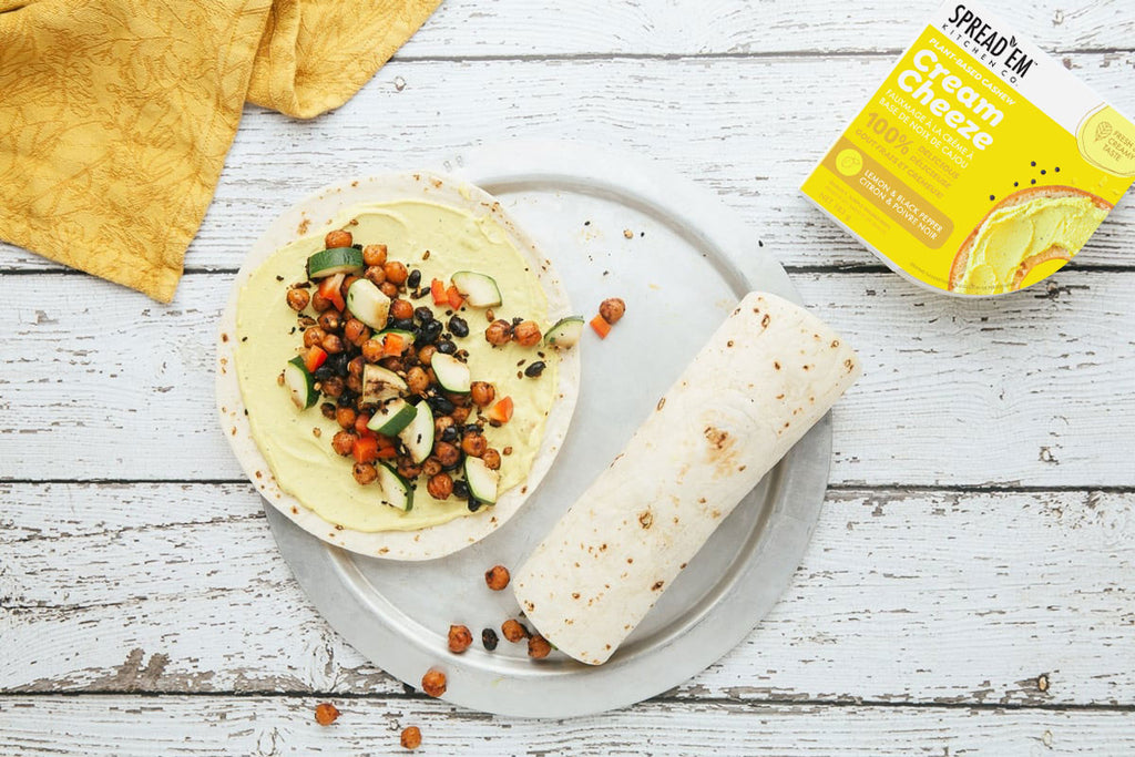 Crispy Chickpea And Lemon Pepper Wraps