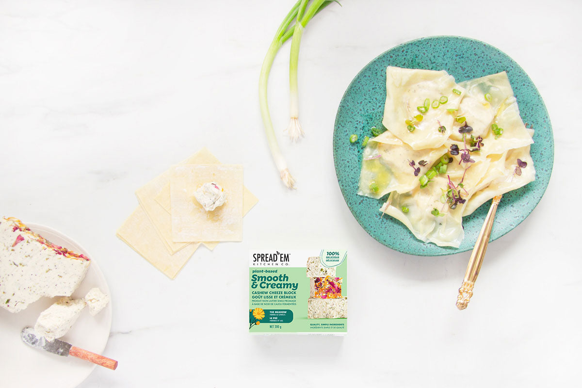 Herbed Cheeze Wonton Ravioli